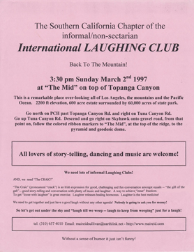 Laughing club flyer